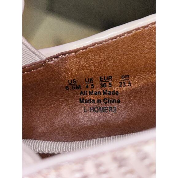 Franco Sarto Homer 2 White Leather Woven Platform Espadrille Sneakers / Loafers - Picture 10 of 12